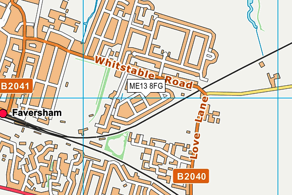 ME13 8FG map - OS VectorMap District (Ordnance Survey)