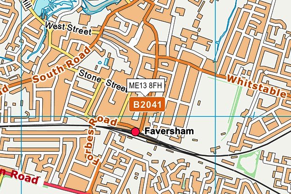 ME13 8FH map - OS VectorMap District (Ordnance Survey)