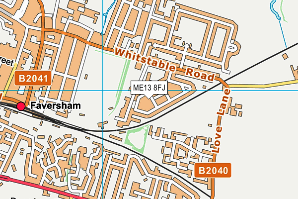 ME13 8FJ map - OS VectorMap District (Ordnance Survey)