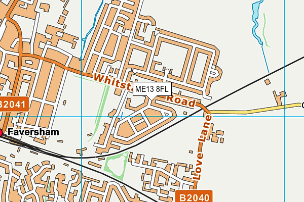 ME13 8FL map - OS VectorMap District (Ordnance Survey)