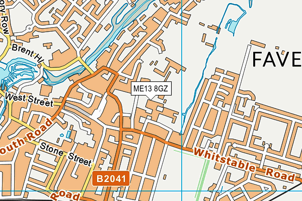 ME13 8GZ map - OS VectorMap District (Ordnance Survey)