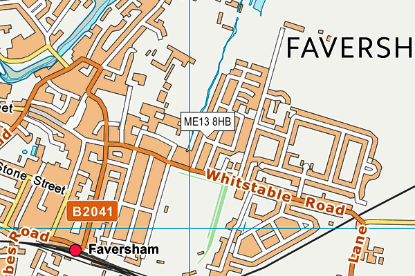 ME13 8HB map - OS VectorMap District (Ordnance Survey)