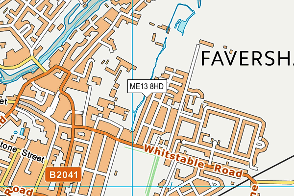 ME13 8HD map - OS VectorMap District (Ordnance Survey)