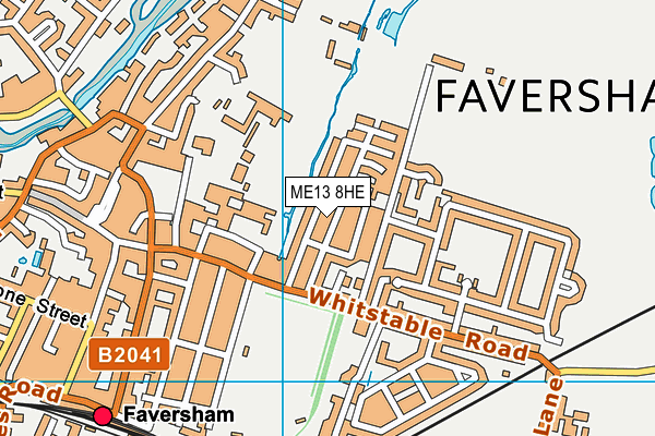 ME13 8HE map - OS VectorMap District (Ordnance Survey)