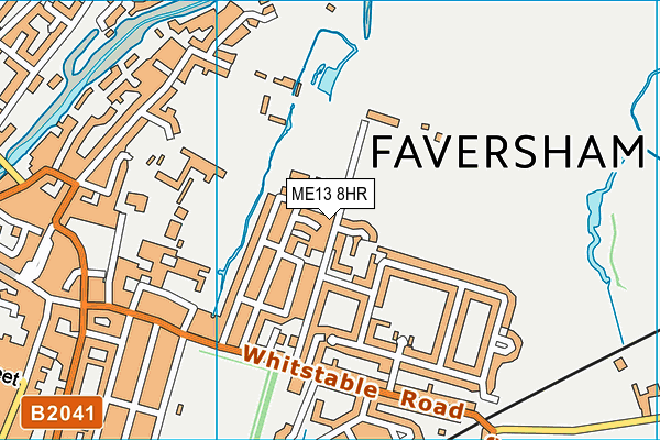 ME13 8HR map - OS VectorMap District (Ordnance Survey)