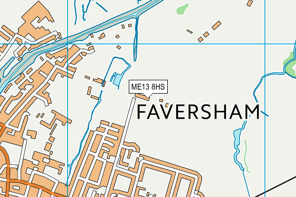 ME13 8HS map - OS VectorMap District (Ordnance Survey)