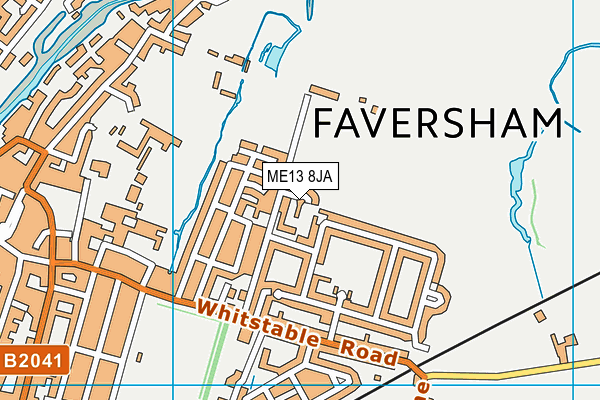 ME13 8JA map - OS VectorMap District (Ordnance Survey)