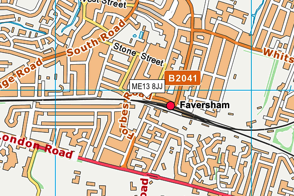 ME13 8JJ map - OS VectorMap District (Ordnance Survey)