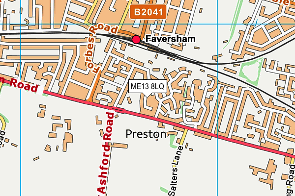 ME13 8LQ map - OS VectorMap District (Ordnance Survey)