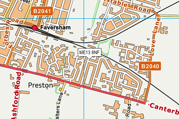 ME13 8NF map - OS VectorMap District (Ordnance Survey)