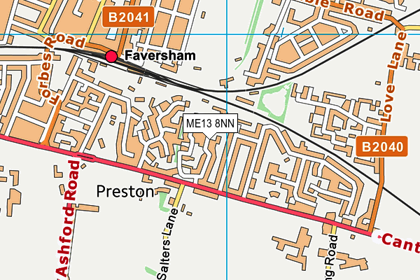 ME13 8NN map - OS VectorMap District (Ordnance Survey)