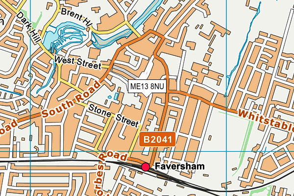 ME13 8NU map - OS VectorMap District (Ordnance Survey)