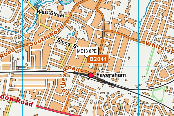 Map of RAILWAY HOTEL (FAVERSHAM) LIMITED at district scale