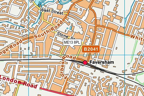 ME13 8PL map - OS VectorMap District (Ordnance Survey)