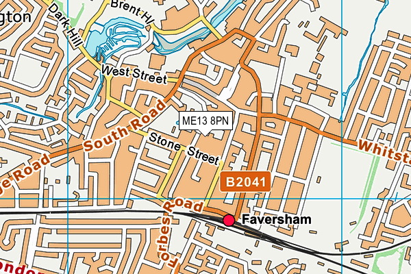 ME13 8PN map - OS VectorMap District (Ordnance Survey)