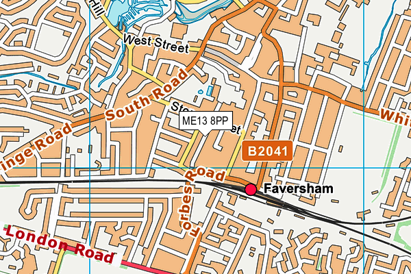 ME13 8PP map - OS VectorMap District (Ordnance Survey)