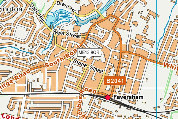 ME13 8QR map - OS VectorMap District (Ordnance Survey)