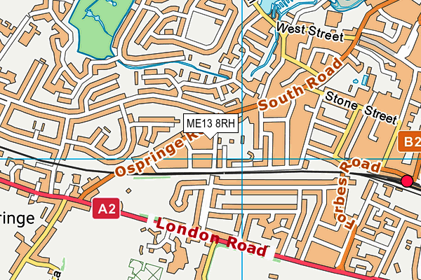 ME13 8RH map - OS VectorMap District (Ordnance Survey)
