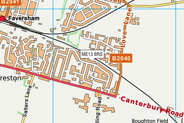 ME13 8RS map - OS VectorMap District (Ordnance Survey)