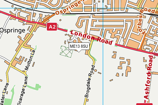 ME13 8SU map - OS VectorMap District (Ordnance Survey)