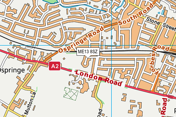 ME13 8SZ map - OS VectorMap District (Ordnance Survey)