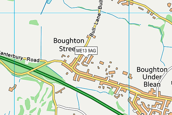 ME13 9AG map - OS VectorMap District (Ordnance Survey)