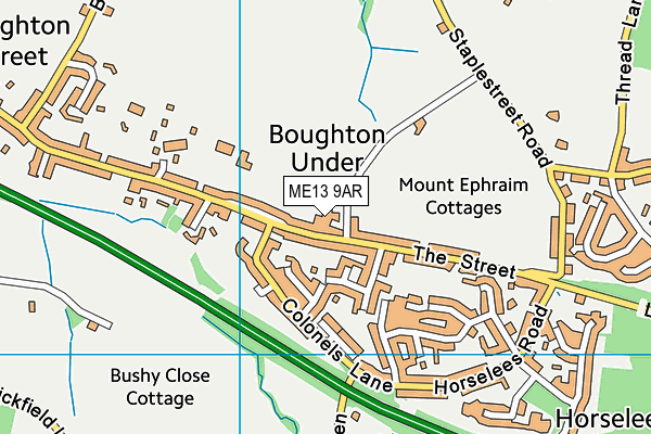 ME13 9AR map - OS VectorMap District (Ordnance Survey)