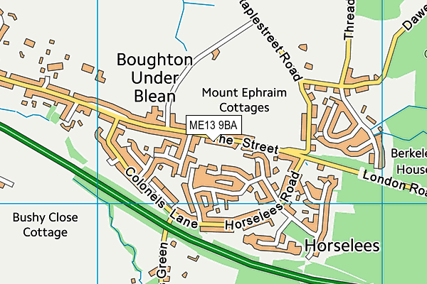 ME13 9BA map - OS VectorMap District (Ordnance Survey)