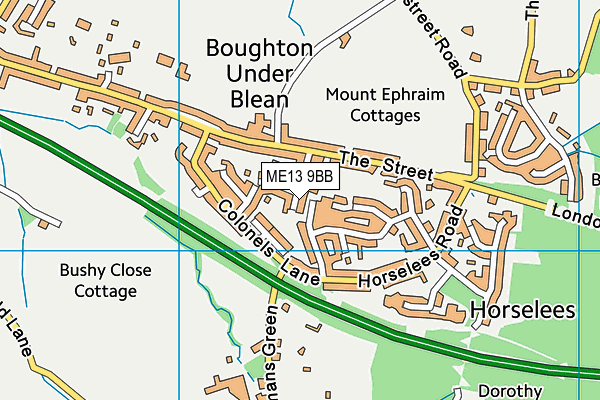 ME13 9BB map - OS VectorMap District (Ordnance Survey)