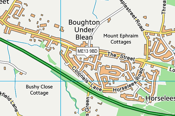 ME13 9BD map - OS VectorMap District (Ordnance Survey)