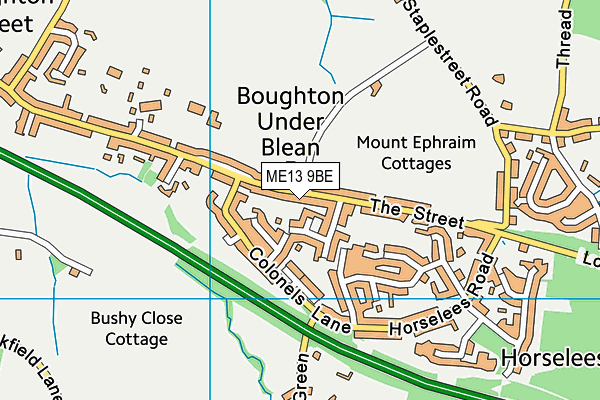 ME13 9BE map - OS VectorMap District (Ordnance Survey)