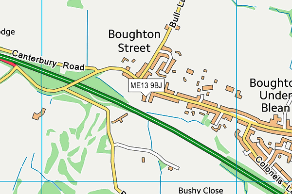 ME13 9BJ map - OS VectorMap District (Ordnance Survey)