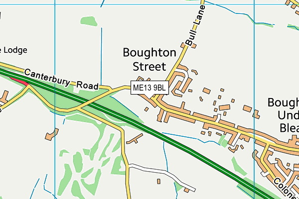 ME13 9BL map - OS VectorMap District (Ordnance Survey)