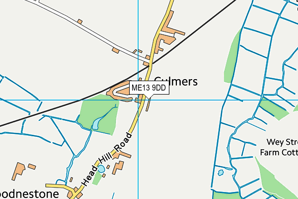 ME13 9DD map - OS VectorMap District (Ordnance Survey)