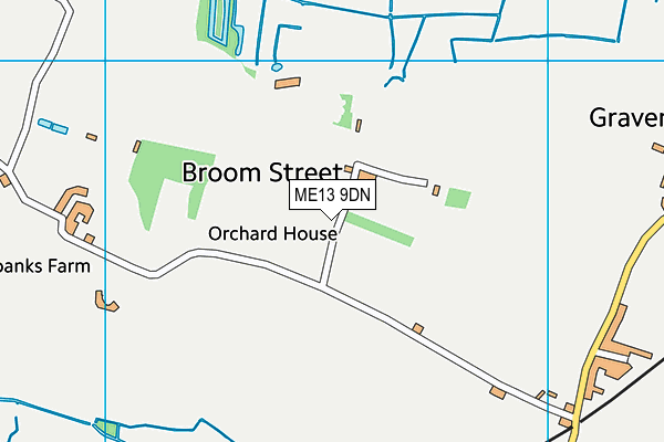 ME13 9DN map - OS VectorMap District (Ordnance Survey)