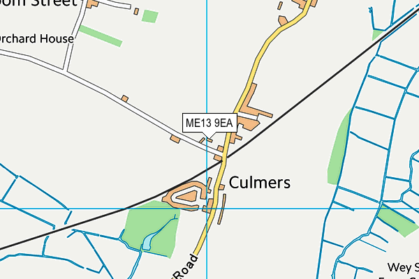 ME13 9EA map - OS VectorMap District (Ordnance Survey)