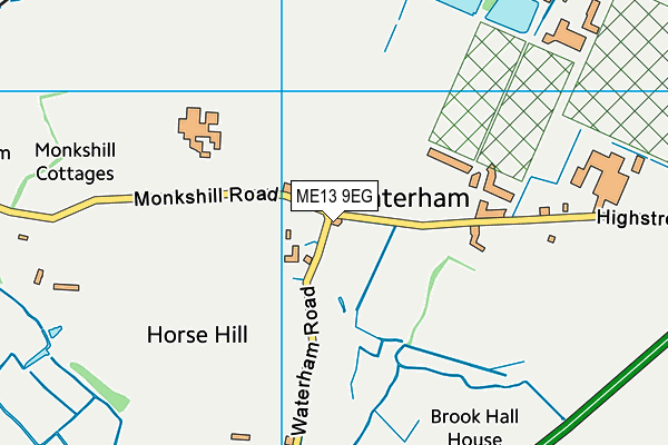 ME13 9EG map - OS VectorMap District (Ordnance Survey)