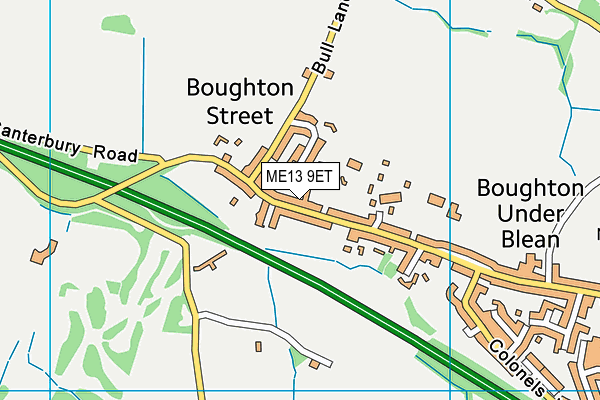 ME13 9ET map - OS VectorMap District (Ordnance Survey)