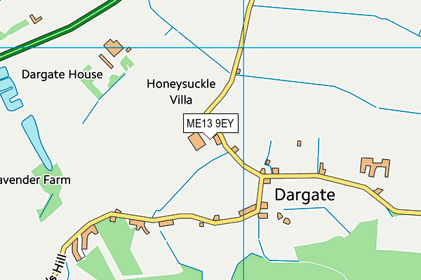 ME13 9EY map - OS VectorMap District (Ordnance Survey)