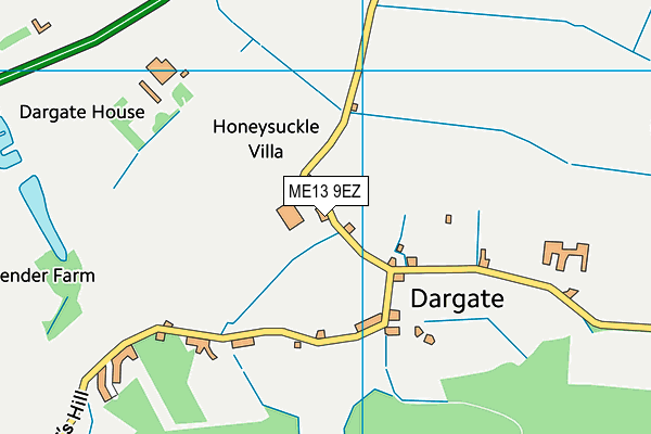 ME13 9EZ map - OS VectorMap District (Ordnance Survey)