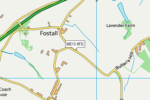 ME13 9FD map - OS VectorMap District (Ordnance Survey)