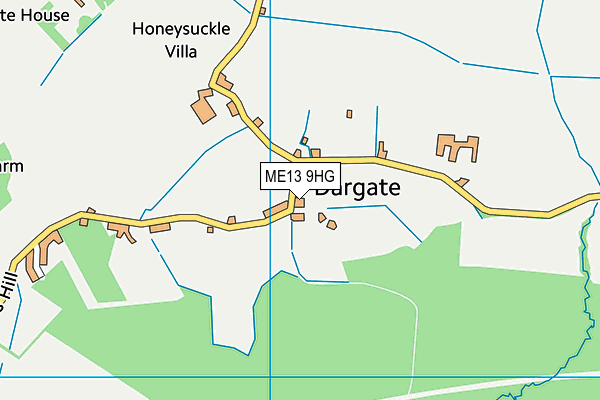 ME13 9HG map - OS VectorMap District (Ordnance Survey)