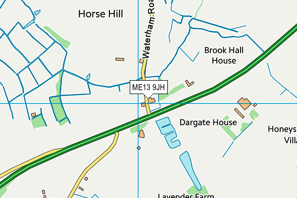 ME13 9JH map - OS VectorMap District (Ordnance Survey)