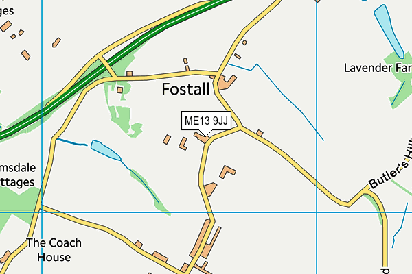 ME13 9JJ map - OS VectorMap District (Ordnance Survey)