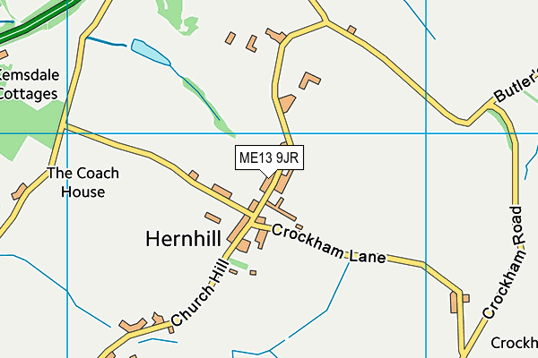 ME13 9JR map - OS VectorMap District (Ordnance Survey)