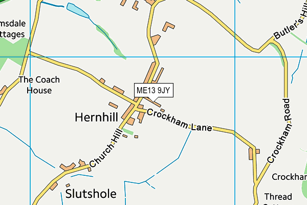 ME13 9JY map - OS VectorMap District (Ordnance Survey)