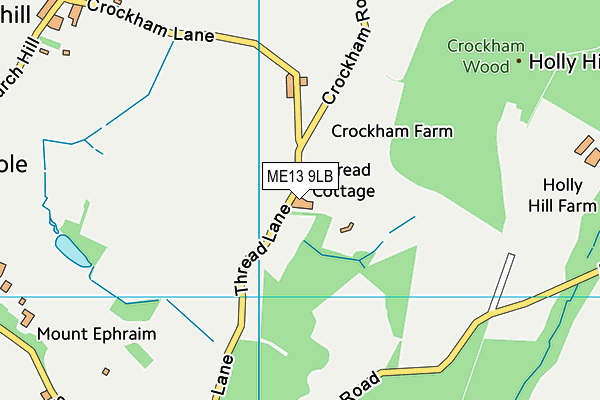 ME13 9LB map - OS VectorMap District (Ordnance Survey)