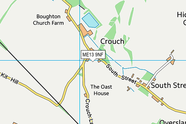 ME13 9NF map - OS VectorMap District (Ordnance Survey)