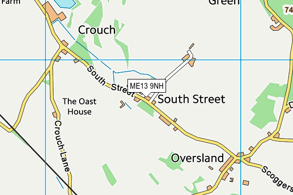 ME13 9NH map - OS VectorMap District (Ordnance Survey)
