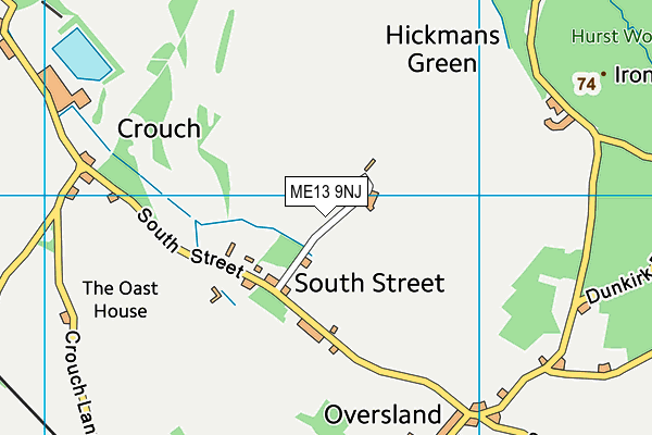 ME13 9NJ map - OS VectorMap District (Ordnance Survey)